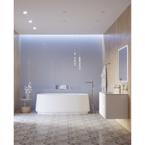 Ванна отдельностоящая Cezares Lux 170x82 см CZR-LUX-CENTRAL-170-82-58-MATT, белый матовый - фото 4