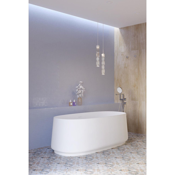 Ванна отдельностоящая Cezares Lux 170x82 см CZR-LUX-CENTRAL-170-82-58-MATT, белый матовый - фото 5