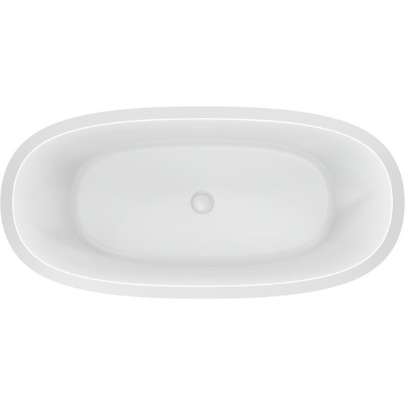 Ванна отдельностоящая Cezares Lux 170x82 см CZR-LUX-CENTRAL-170-82-58-MATT, белый матовый - фото 3