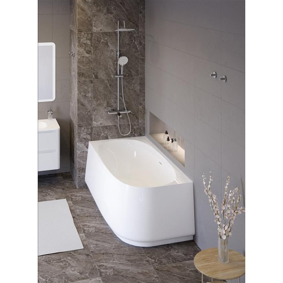 Ванна акриловая Cezares Lux 165x80 см CZR-LUX-CORNER-165-80-58-L - фото 4