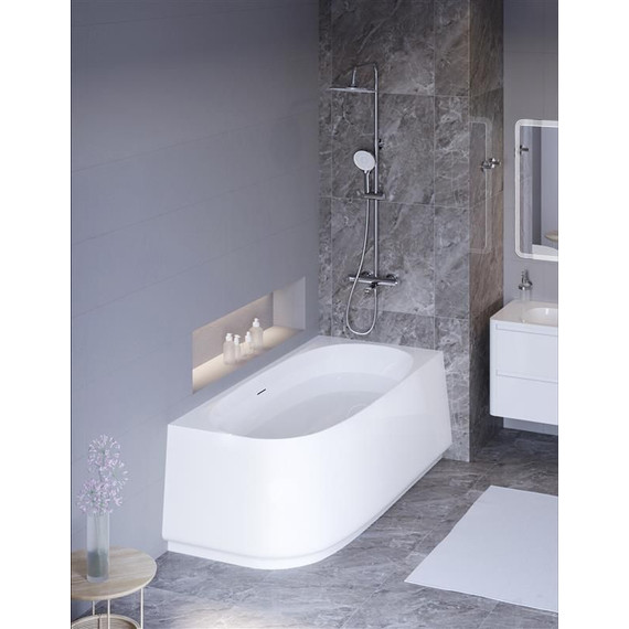 Ванна акриловая Cezares Lux 165x80 см CZR-LUX-CORNER-165-80-58-R - фото 4