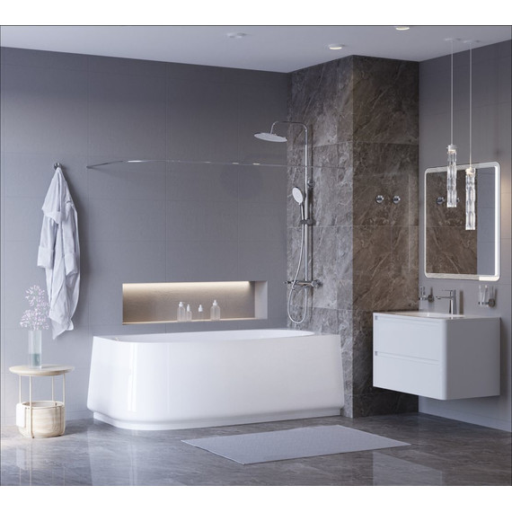 Ванна акриловая Cezares Lux 165x80 см CZR-LUX-CORNER-165-80-58-R - фото 5