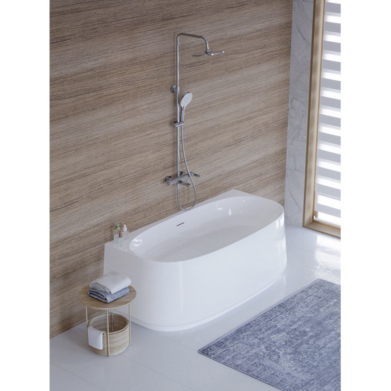 Ванна акриловая Cezares Lux 170x82 см CZR-LUX-WALL-170-80-58 - фото 5