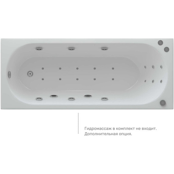 Ванна акриловая Aquatek Оберон 170x70 см OBR170-0000165 - фото 6