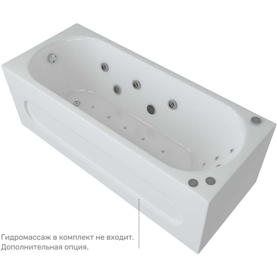 Ванна акриловая Aquatek Оберон 180x80 см OBR180-0000141 - фото 6