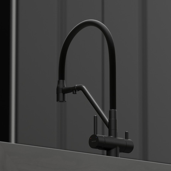 Смеситель для кухни Sancos Dora SC4003MB, матовый чёрный/чёрный - фото 6