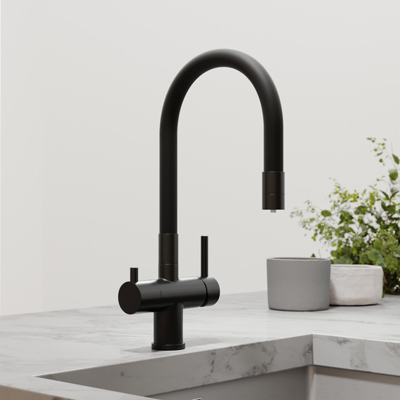 Смеситель для кухни Sancos Lucia SC4004MB, чёрный матовый/чёрный - фото 7