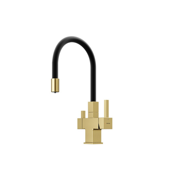 Смеситель для кухни Sancos Arno SC4005BG, брашированное золото/чёрный - фото 