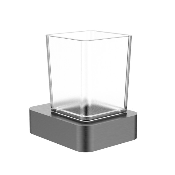 Стакан для зубных щеток Wonzon & Woghand Lotte WW-8321-BGM, цвет тёмный графит брашированный - фото 