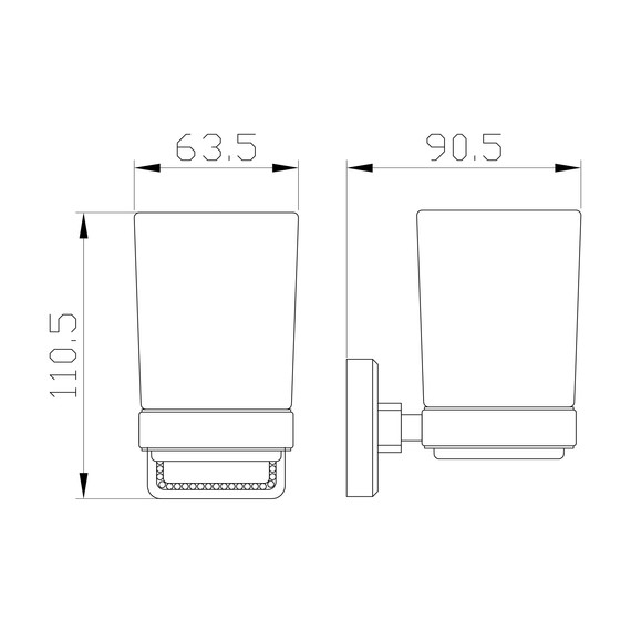 Стакан для зубных щеток Wonzon & Woghand Roma WW-7221, цвет бронза брашированная - фото 5