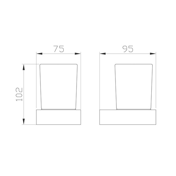 Стакан для зубных щеток Wonzon & Woghand WW-9521 - фото 2