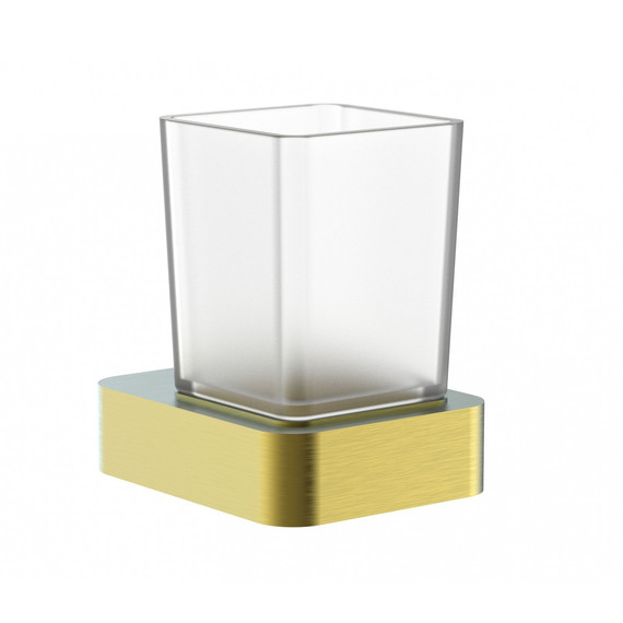 Стакан для зубных щеток Wonzon & Woghand Lotte WW-8321-BG, цвет золото брашированное - фото 