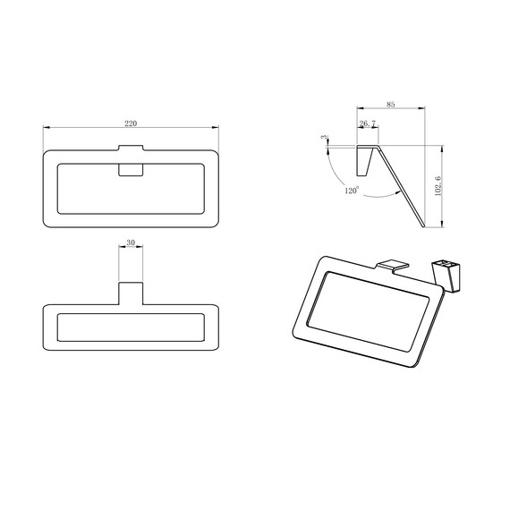Кольцо для полотенец Wonzon & Woghand Eclipse WW-V2201-BN, цвет никель брашированный - фото 2
