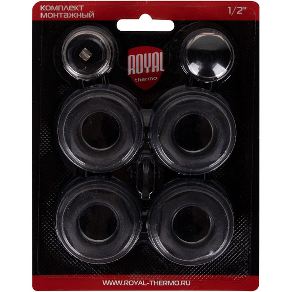 Набор присоединительный Royal Thermo 1"х1/2", чёрный - фото 8