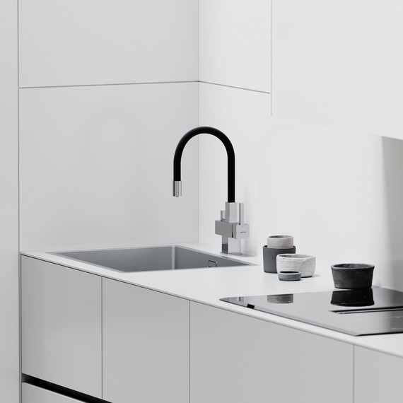 Смеситель для кухни Sancos Arno SC4005CH, хром/чёрный - фото 3