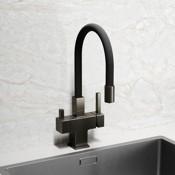 Смеситель для кухни Sancos Arno SC4005GG, вороненая сталь/чёрный - фото 6