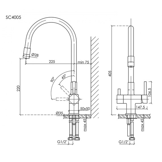 Смеситель для кухни Sancos Arno SC4005MB, чёрный матовый/чёрный - фото 8