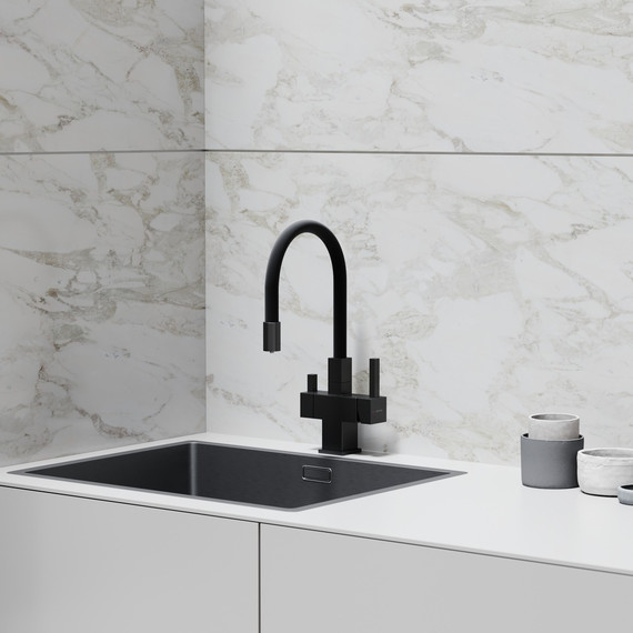 Смеситель для кухни Sancos Arno SC4005MB, чёрный матовый/чёрный - фото 2