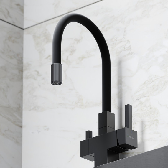 Смеситель для кухни Sancos Arno SC4005MB, чёрный матовый/чёрный - фото 5