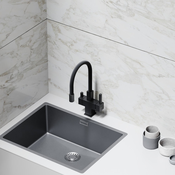 Смеситель для кухни Sancos Arno SC4005MB, чёрный матовый/чёрный - фото 7