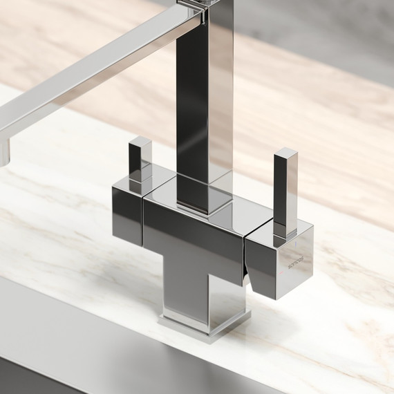 Смеситель для кухни Sancos Moro SC4006CH, хром/чёрный - фото 2