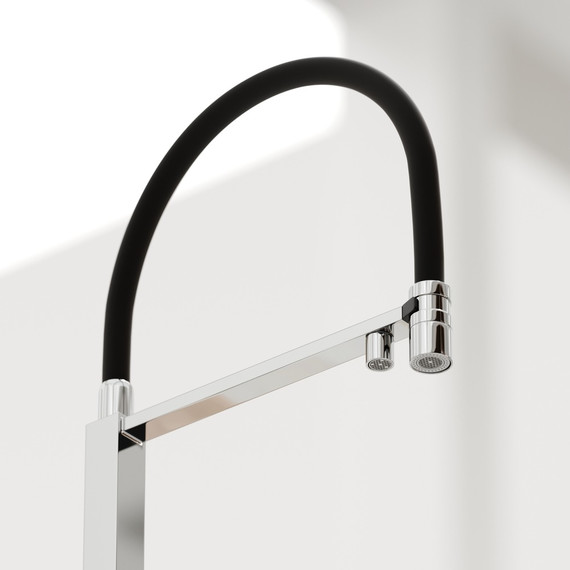 Смеситель для кухни Sancos Moro SC4006CH, хром/чёрный - фото 6