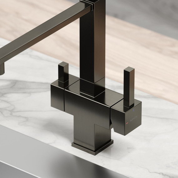 Смеситель для кухни Sancos Moro SC4006GG, вороненая сталь/чёрный - фото 2