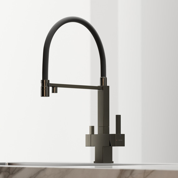 Смеситель для кухни Sancos Moro SC4006GG, вороненая сталь/чёрный - фото 6