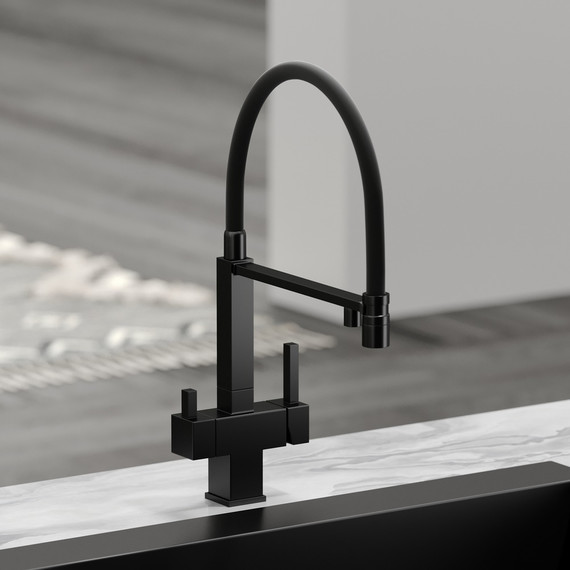 Смеситель для кухни Sancos Moro SC4006MB, чёрный матовый/чёрный - фото 3