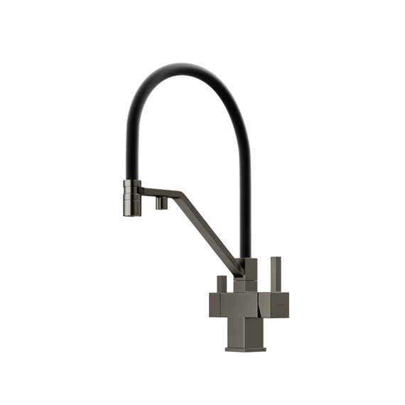 Смеситель для кухни Sancos Loro SC4007GG, вороненая сталь/чёрный - фото 
