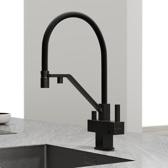 Смеситель для кухни Sancos Loro SC4007MB, чёрный матовый/чёрный - фото 5