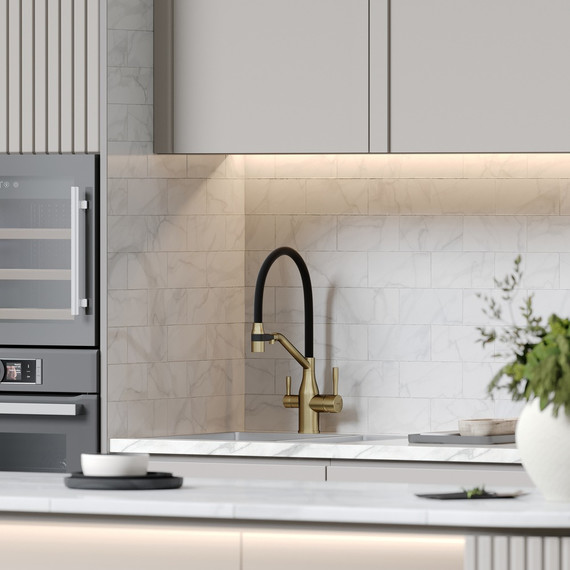 Смеситель для кухни Sancos Orta SC4008BG, брашированное золото/чёрный - фото 3