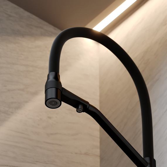 Смеситель для кухни Sancos Orta SC4008MB, чёрный матовый/чёрный - фото 2