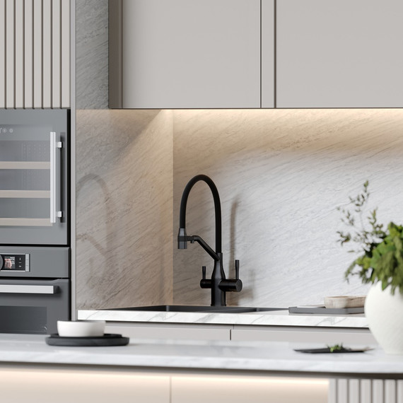 Смеситель для кухни Sancos Orta SC4008MB, чёрный матовый/чёрный - фото 3