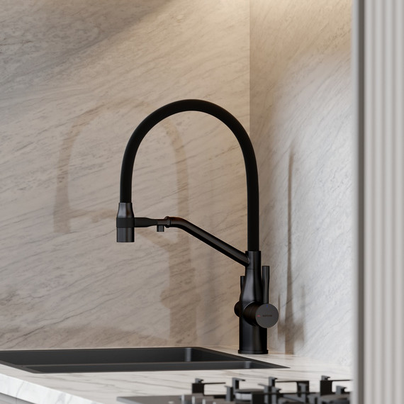 Смеситель для кухни Sancos Orta SC4008MB, чёрный матовый/чёрный - фото 6