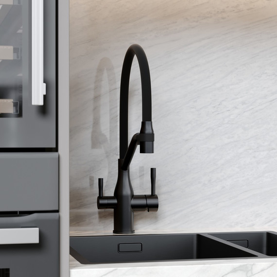 Смеситель для кухни Sancos Orta SC4008MB, чёрный матовый/чёрный - фото 7