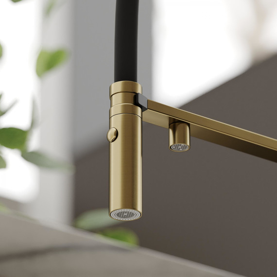 Смеситель для кухни Sancos Imola SC4010BGbh, брашированное золото - фото 3