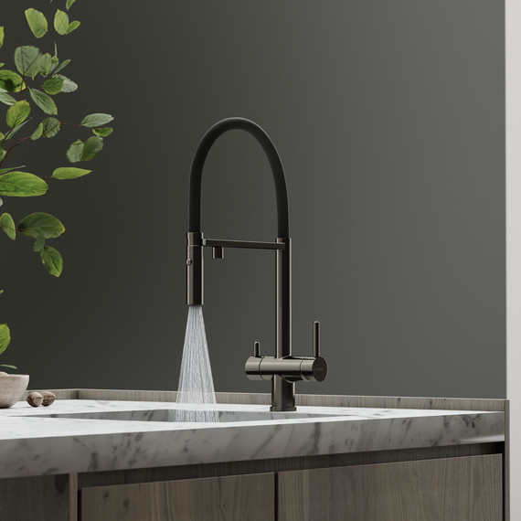 Смеситель для кухни Sancos Imola SC4010GG, вороненая сталь/чёрный - фото 7