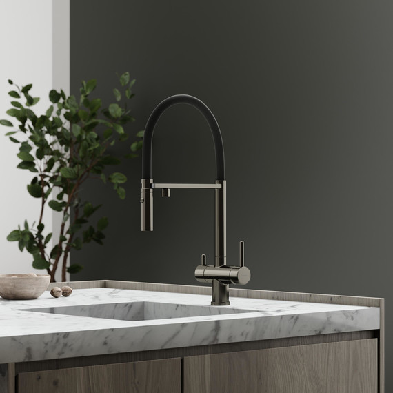 Смеситель для кухни Sancos Imola SC4010GG, вороненая сталь/чёрный - фото 9