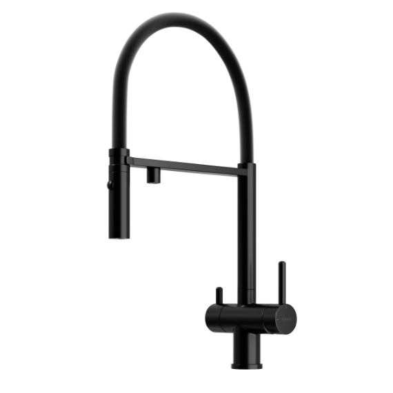 Смеситель для кухни Sancos Imola SC4010MB, чёрный матовый/чёрный - фото 