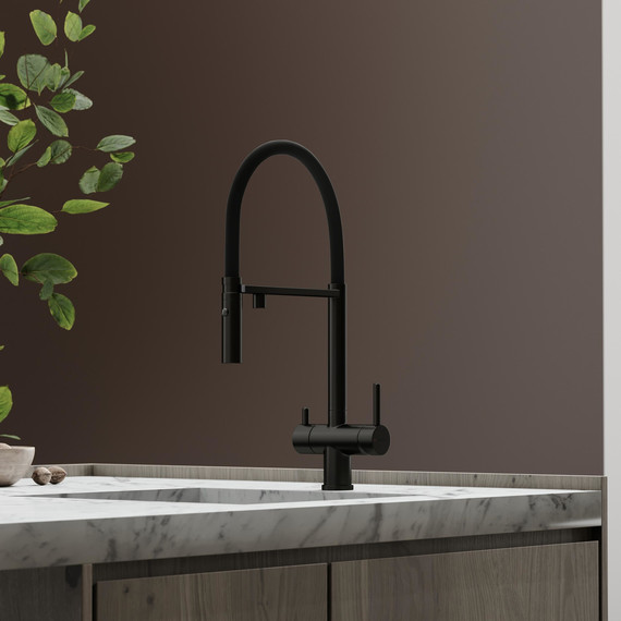 Смеситель для кухни Sancos Imola SC4010MB, чёрный матовый/чёрный - фото 5