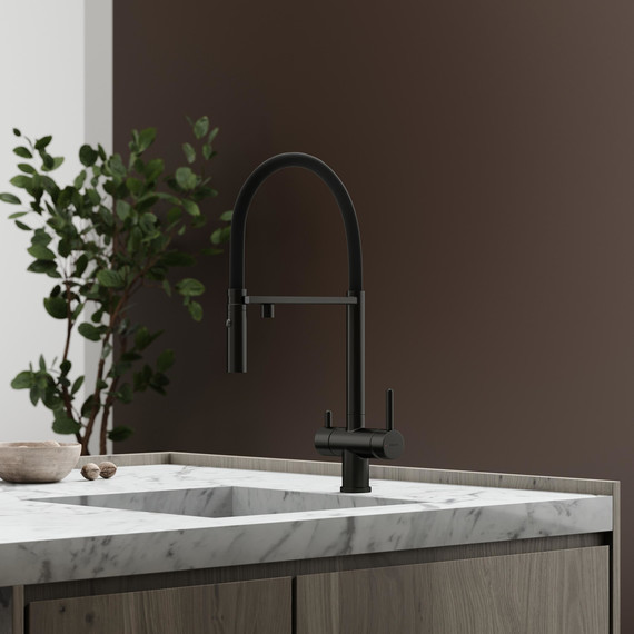 Смеситель для кухни Sancos Imola SC4010MB, чёрный матовый/чёрный - фото 7