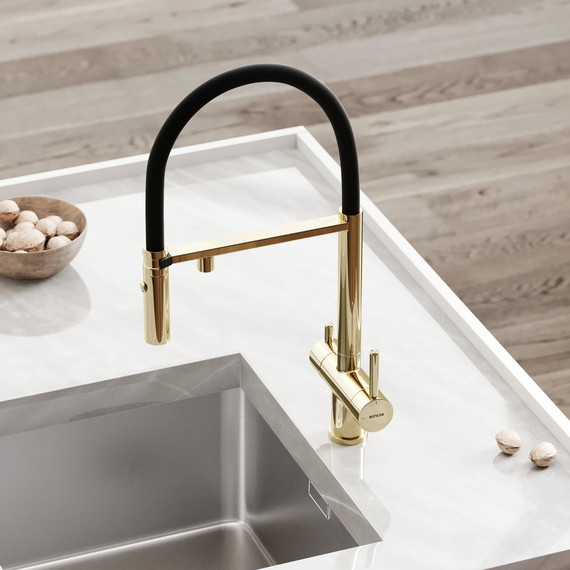 Смеситель для кухни Sancos Imola SC4010ZG, полированное золото - фото 4