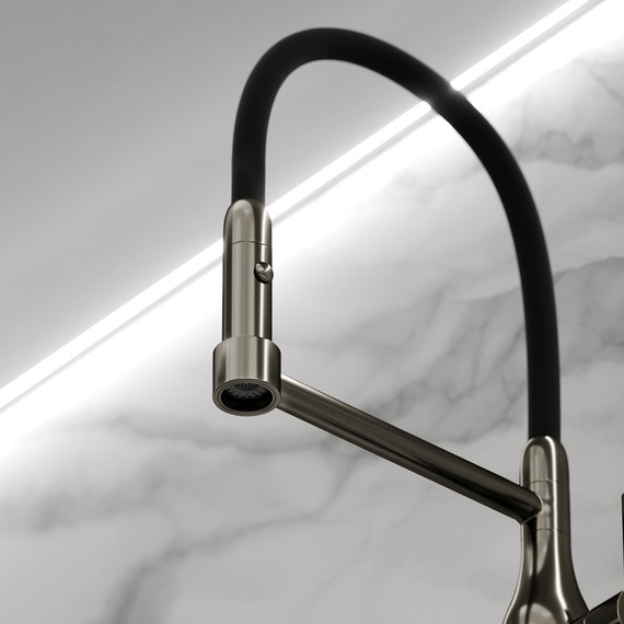 Смеситель для кухни Sancos Pride SC4011GG, вороненая сталь/чёрный - фото 6