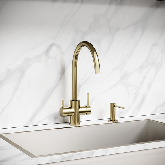 Смеситель для кухни Sancos Taper SC4012BG, брашированное золото - фото 2