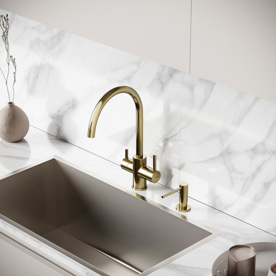 Смеситель для кухни Sancos Taper SC4012BG, брашированное золото - фото 5