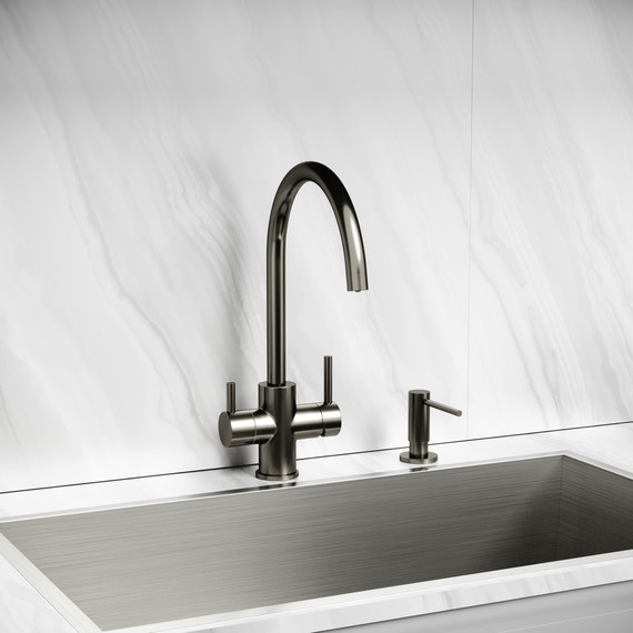 Смеситель для кухни Sancos Taper SC4012GG, вороненая сталь - фото 2