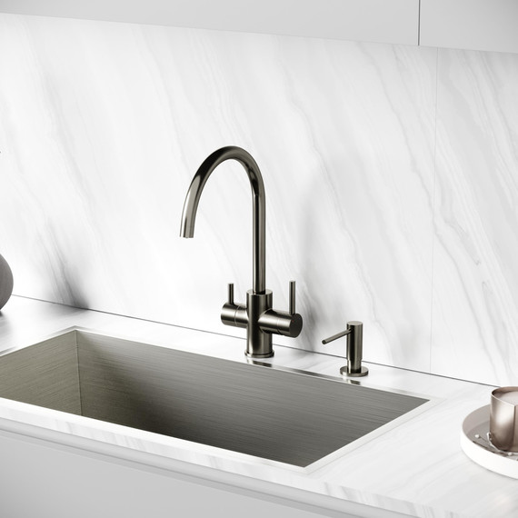 Смеситель для кухни Sancos Taper SC4012GG, вороненая сталь - фото 5
