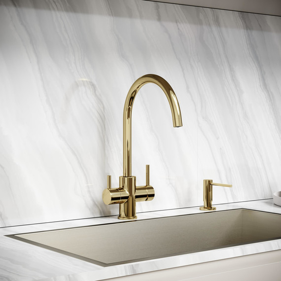 Смеситель для кухни Sancos Taper SC4012ZG, полированное золото - фото 2