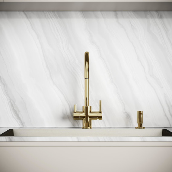 Смеситель для кухни Sancos Taper SC4012ZG, полированное золото - фото 4